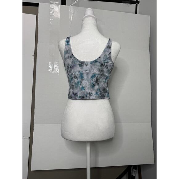 Lululemon Align Tank Top Womens Size 8 Grey & Blue Watercolor Cropped Workout - Picture 4 of 12